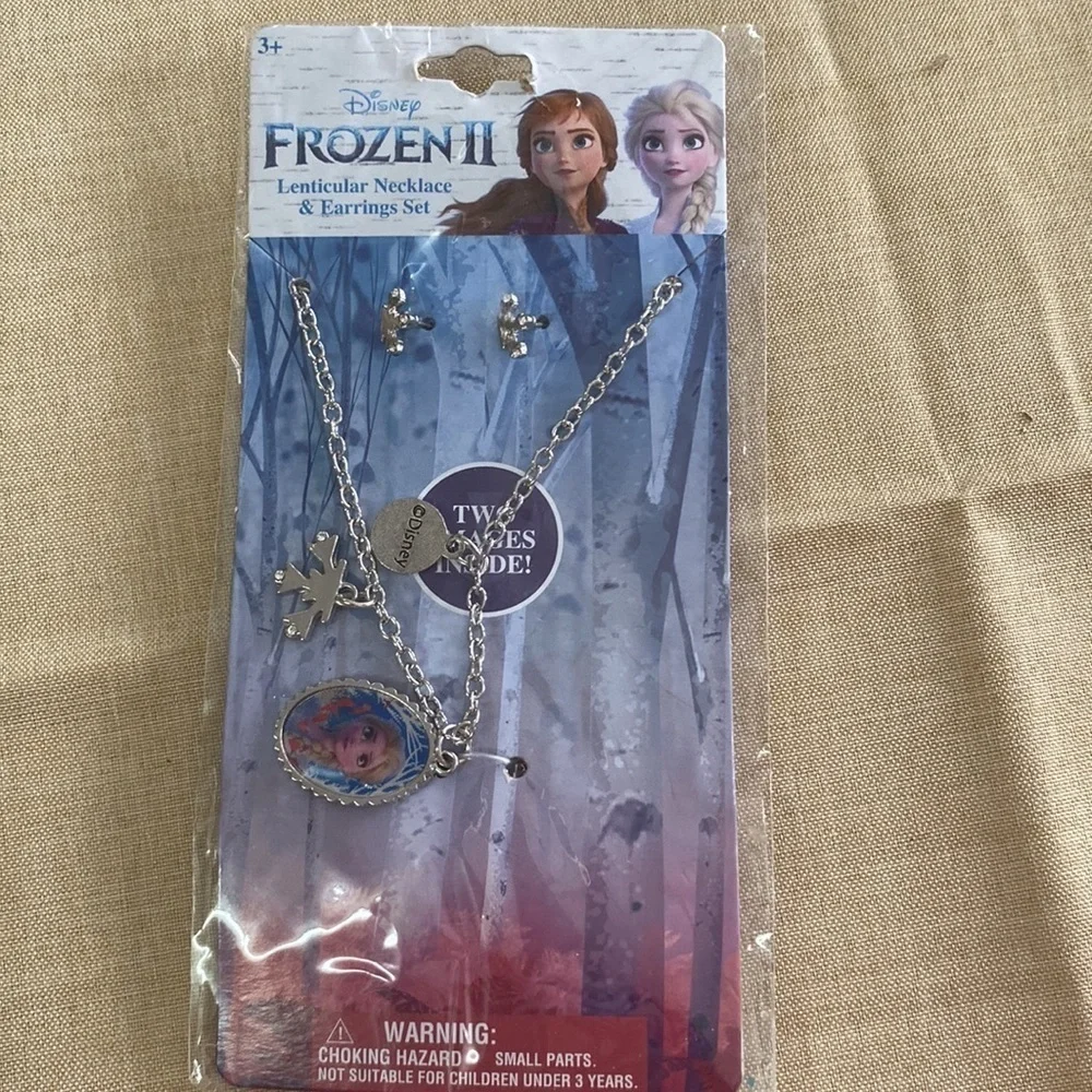 #5- Disney Frozen II Necklace & Earrings Post (AI)